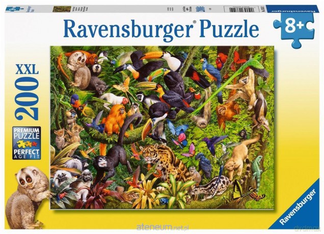 RAVENSBURGER Puzzle XXL 200 el. Las tropikalny [PUZZLE]
