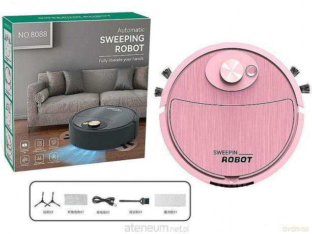 Robot sprzątający ze światłem na baterie
