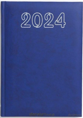 Terminarz 2024 B6 dzienny - niebieski [KALENDARZ]