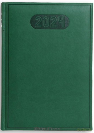 Terminarz 2024 B6 dzienny Print - zielony [KALENDARZ]
