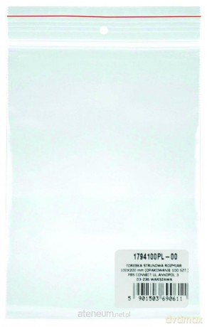 Torebka strunowa LDPE transparentna 10x20cm 100szt
