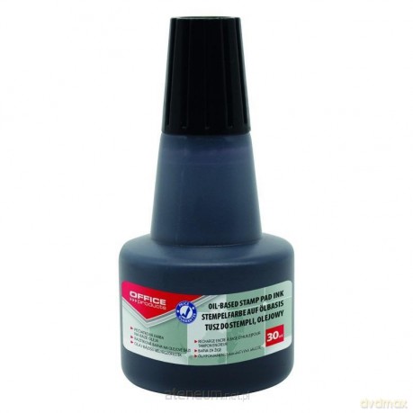 Tusz olejowy do pieczątek metalowych czarny 30ml