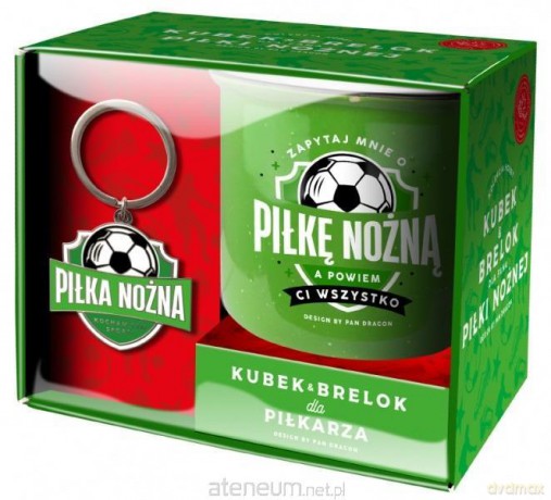 Zestaw kubek + brelok Hobby-Piłka nożna