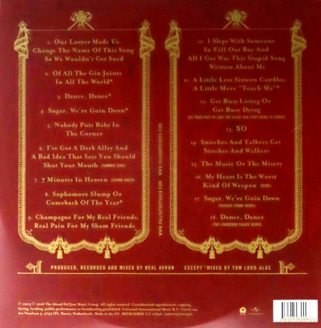Fall Out Boy: From Under The Cork Tree (Dark Blue) (Limited) [2xWinyl]
