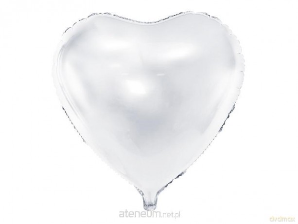 Balon foliowy serce biały 45 cm