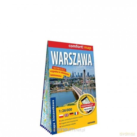 Comfort! map Warszawa midi 1:26 000 plan miasta