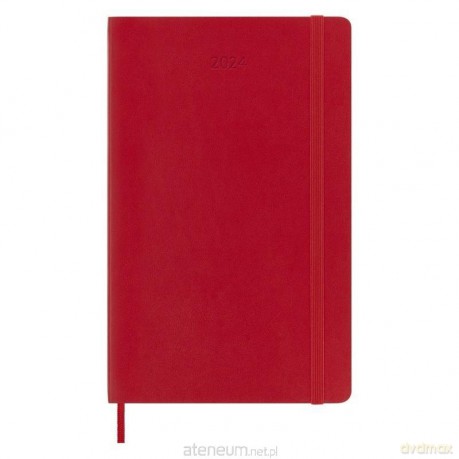 Kalendarz 2024 dzienny L br. Scarlet Red [KALENDARZ]