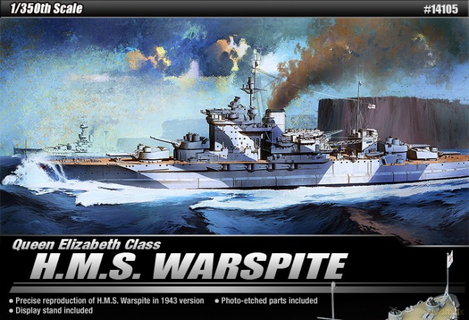 ACADEMY H.M.S. Warspite 14105 [MODELARSTWO]
