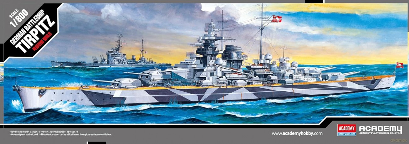ACADEMY Battleship Tirpitz 1438 [MODELARSTWO]