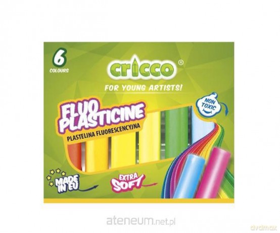 Plastelina 6 kolorów fluorescencyjna