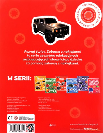 Poznaj świat. Zabawa z naklejkami. Auta [KSIĄŻKA]