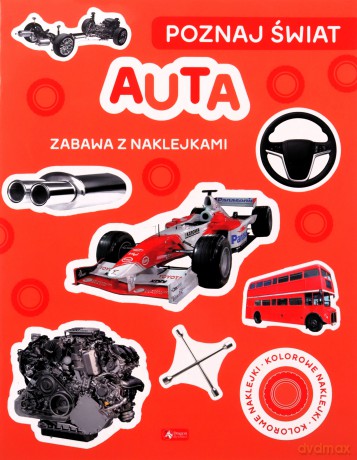 Poznaj świat. Zabawa z naklejkami. Auta [KSIĄŻKA]