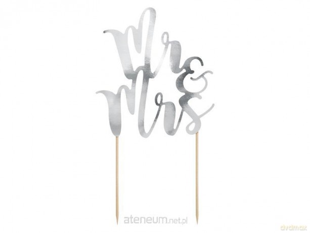 Topper na tort Mr&Mrs 25,5 cm