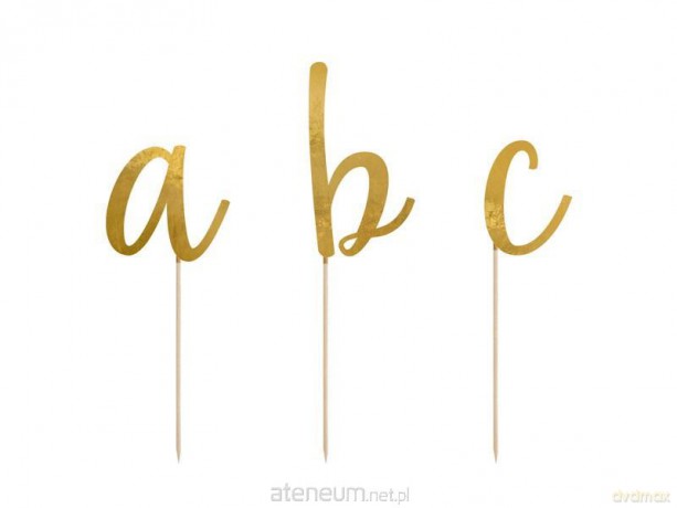 Toppery Alfabet złoty 9,5x12cm