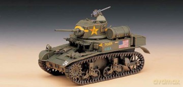 ACADEMY M3A1 Stuart Light Tank 1398 [MODELARSTWO]