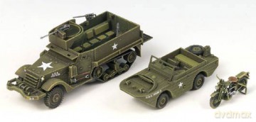 ACADEMY M3 Half Track and 14 Ton 13408 [MODELARSTWO]