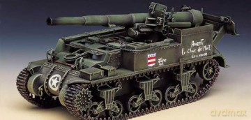 ACADEMY M12 155mm gun mortor carriage 1394 [MODELARSTWO]
