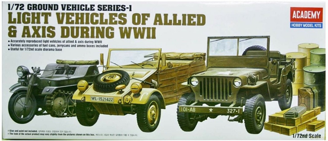 ACADEMY WWII Ground Vehicle Set 1310 [MODELARSTWO]