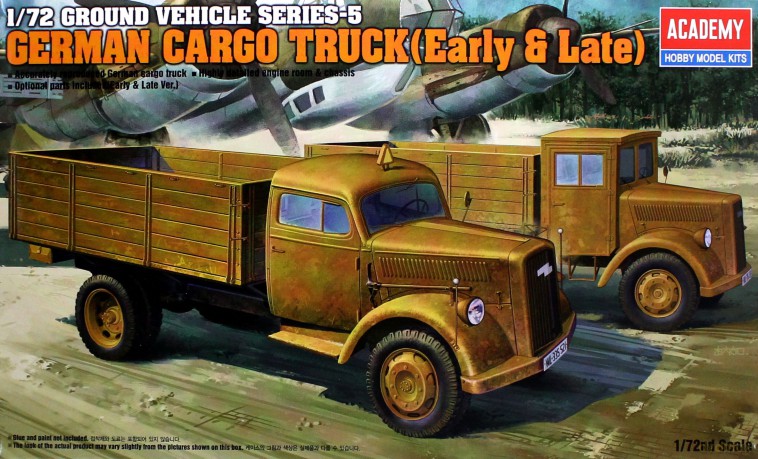 ACADEMY German Cargo Truck (Early&Late) 13404 [MODELARSTWO]