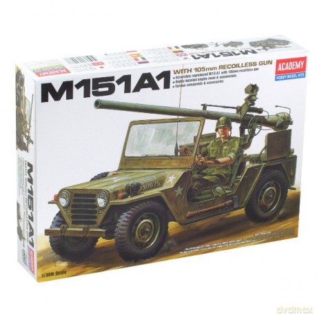 ACADEMY M151A1 With 105mm Recoilless Gun 13003 [MODELARSTWO]