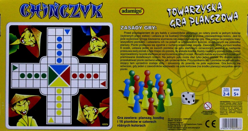 ADAMIGO Gra Chińczyk 1033 [GRA]