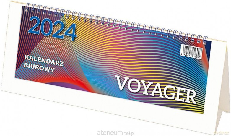 Kalendarz 2024 biurowy Voyager - biały [KALENDARZ]