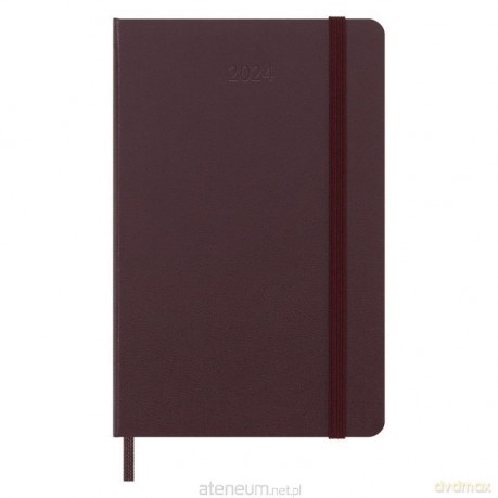 Kalendarz 2024 tygodniowy P tw. Burgundy Red [KALENDARZ]