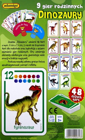 ADAMIGO Gra Karty Snap Dinozaury 6533 [GRA]