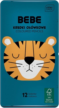 Kredki ołówkowe 12 kolorów BB Boys