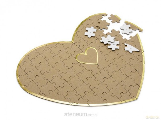 Księga gości puzzle serce 45x35,5cm