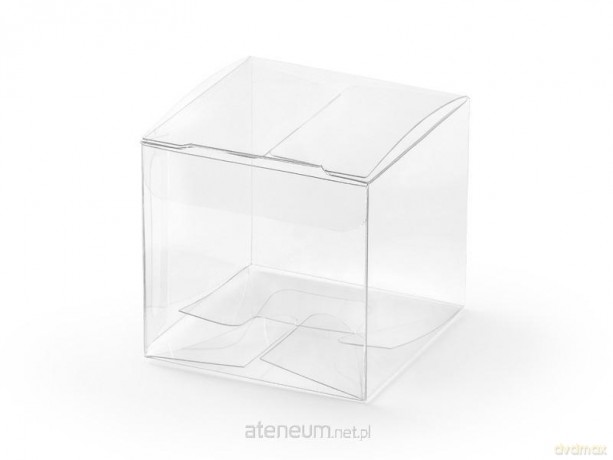 Pudełeczka kwadratowe transparentne 5x5x5cm 10szt