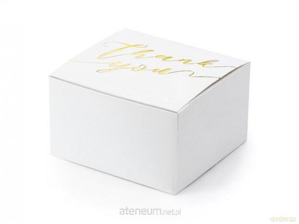 Pudełeczka Thank you białe 6x3,5x5,5cm 10szt