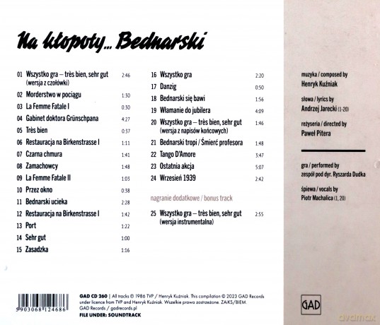 Henryk Kuźniak: Na kłopoty... Bednarski [CD]