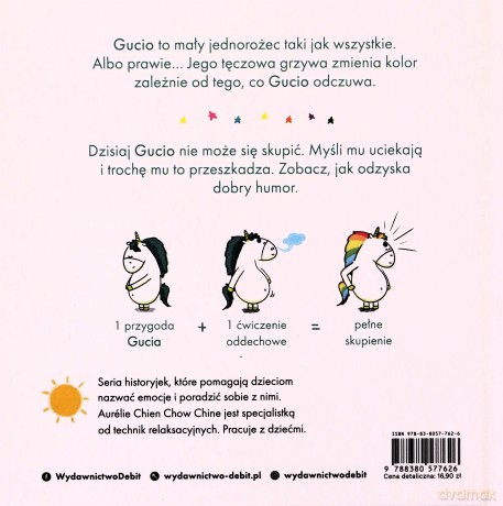 Gucio nie może się skupić. Uczucia Gucia - Aurelie Chien Chow Chine [KSIĄŻKA]