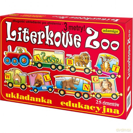 ADAMIGO Układanka Literkowe Zoo 504 [GRA]