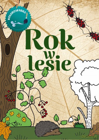 Rok w lesie. Kolorowanka - Kinga Kulawiecka [KSIĄŻKA]