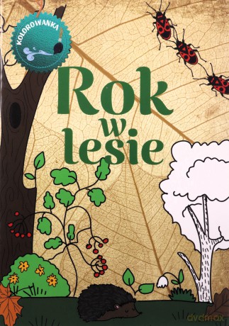Rok w lesie. Kolorowanka - Kinga Kulawiecka [KSIĄŻKA]