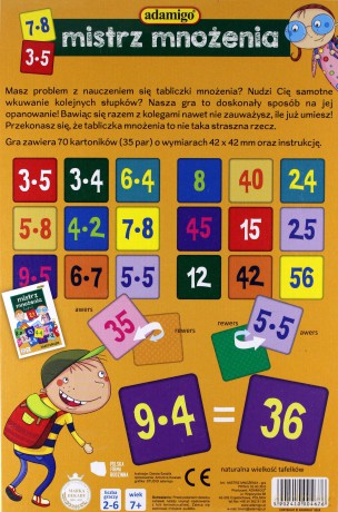 ADAMIGO Gra Mistrz Mnożenia 4676 [GRA]