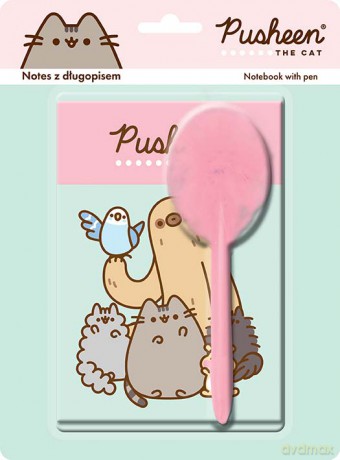 Zestaw długopis + notes Pusheen