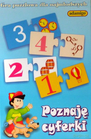 ADAMIGO Gra Puzzlowa Poznaję Cyferki 5598 [GRA]