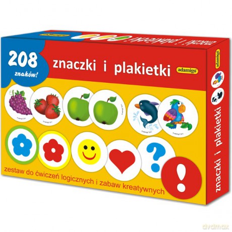 ADAMIGO Zest. Eduk. Znaczki i Plakietki 6199 [GRA]