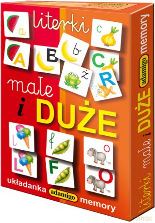 ADAMIGO Gra Memory Literki Małe i Duże 5109 [GRA]