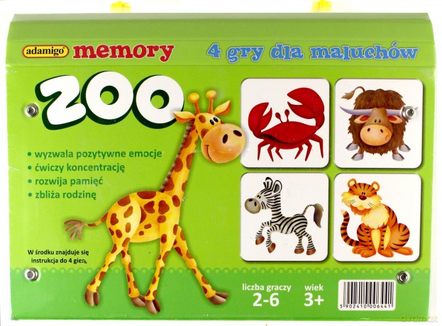 ADAMIGO Gra Kuferek Zoo Memory 6441 [GRA]