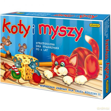 ADAMIGO Gra Koty i Myszy 6021 [GRA PLANSZOWA]