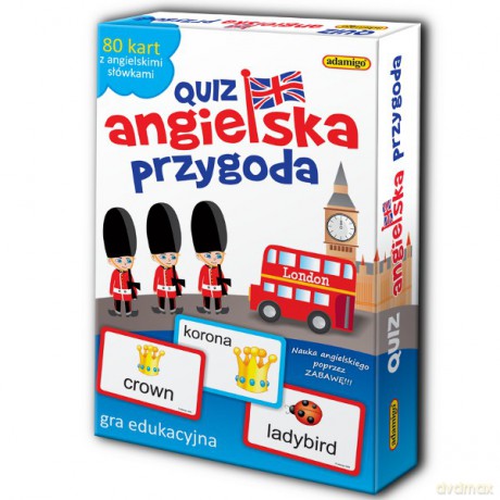 ADAMIGO Gra Quiz Angielska przygoda 6373 [GRA]