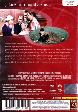 Sabrina (1954) [DVD]