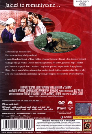Sabrina (1954) [DVD]