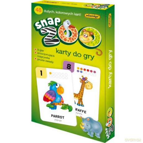 ADAMIGO Gra Karciana Snap Zoo 6274 [GRA KARCIANA]