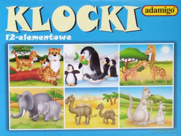 ADAMIGO Klocki Obrazkowe 12 el. 3266 [KLOCKI]