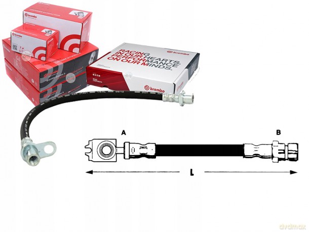 Przewód hamulcowy elastyczny Brembo T 85 046 Toyota Skoda VW Seat